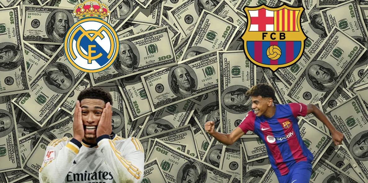 real madrid barcelona money